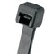 Panduit Cable Tie, 17-1/2 in L, 5 in Max Bundle Dia., Black, Nylon 6/6, 50 lb Strength, 1000 PK PLT5S-M0 - alternate 1